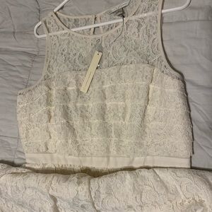 LC Lauren Conrad Cream Colored Cocktail Dress
